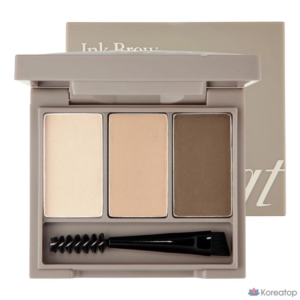 Набор палеток для бровей FMGT Ink Brow Palette Kit, оттенок 01 Natural Brown, 1 шт.