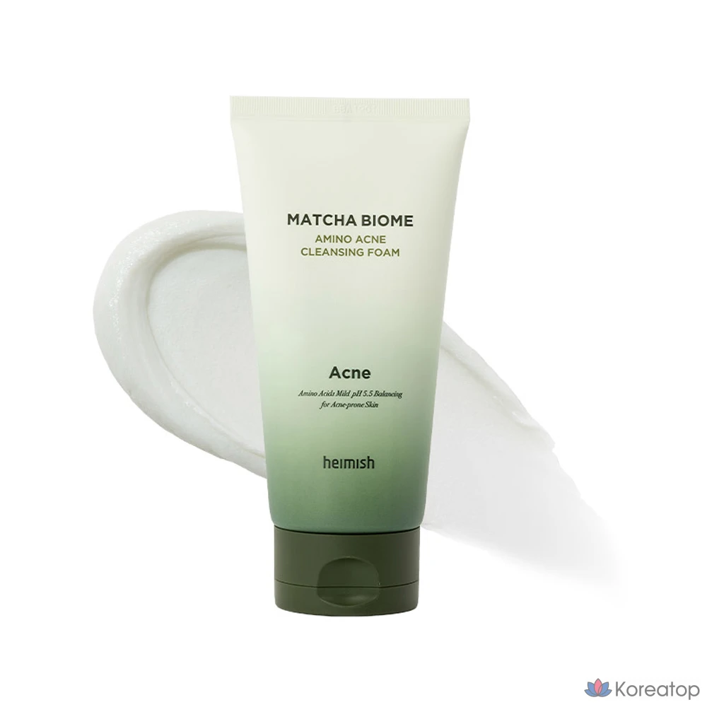 Очищающая пенка для лица Heimish Matcha Biome Amino от акне, 150 г, 1 шт.