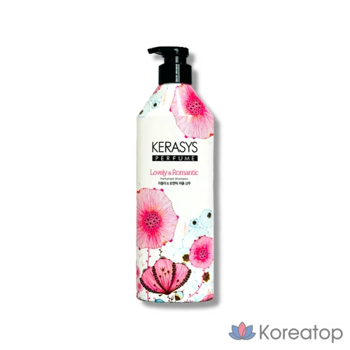 Шампунь KeraSys Lovely & Romantic Perfume Shampoo, аромат цветов, 600 мл, 1 шт.