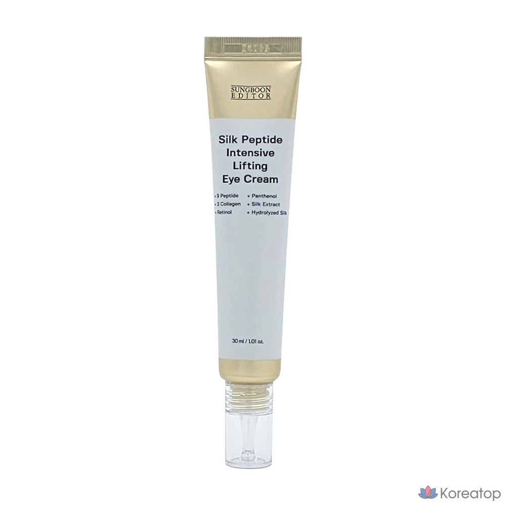 Ингредиентный крем для глаз с шелковыми пептидами, 30 мл