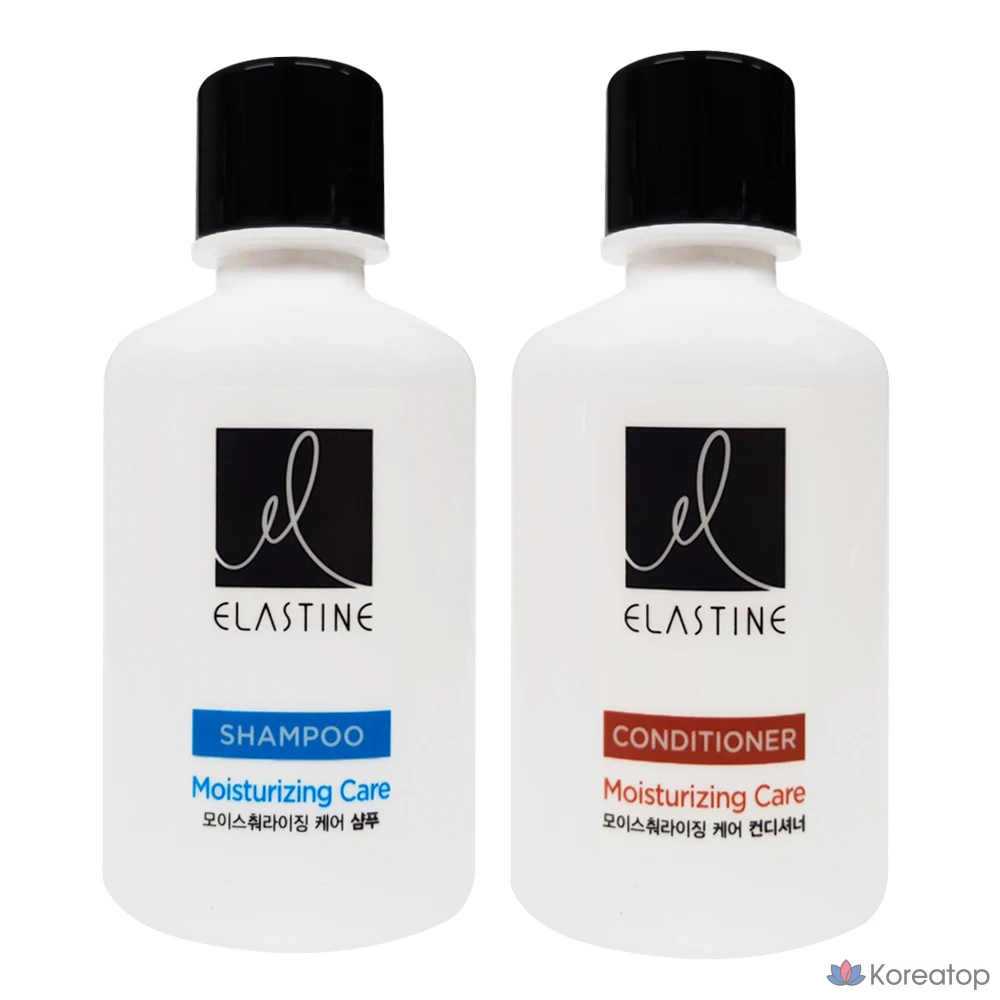 Дорожный портативный шампунь и ополаскиватель Elastine, 50 мл, набор из 2 предметов, 2 комплекта.