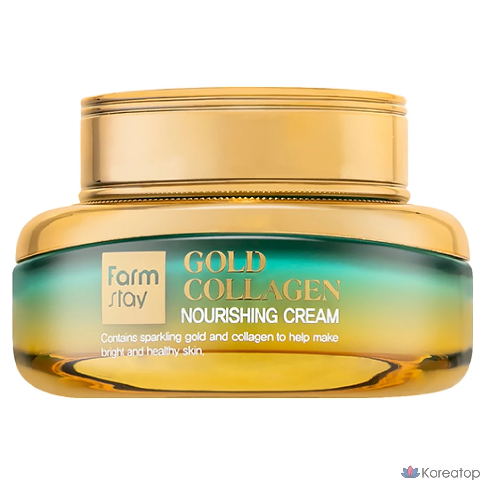Питательный коллагеновый крем FarmStay Gold, 55 мл, 1 шт.