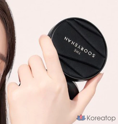 Sooryehan The Black Tension Fit Mesh Cushion, 13 г + сменный блок 13 г, 1 упаковка, оттенок 21, фото 7