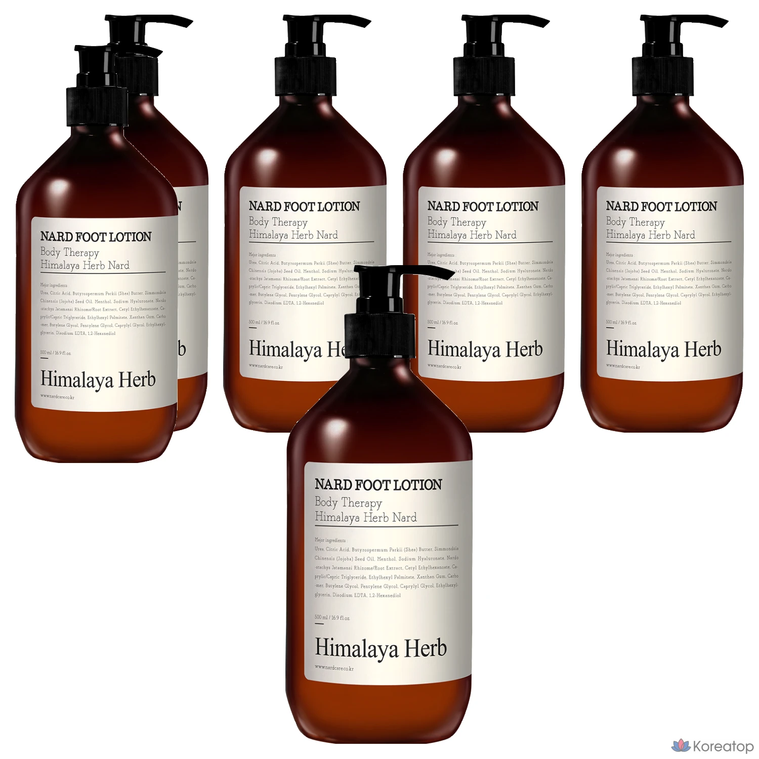 Лосьон для ног NARD, 1 упаковка, 6 флаконов, 500 мл