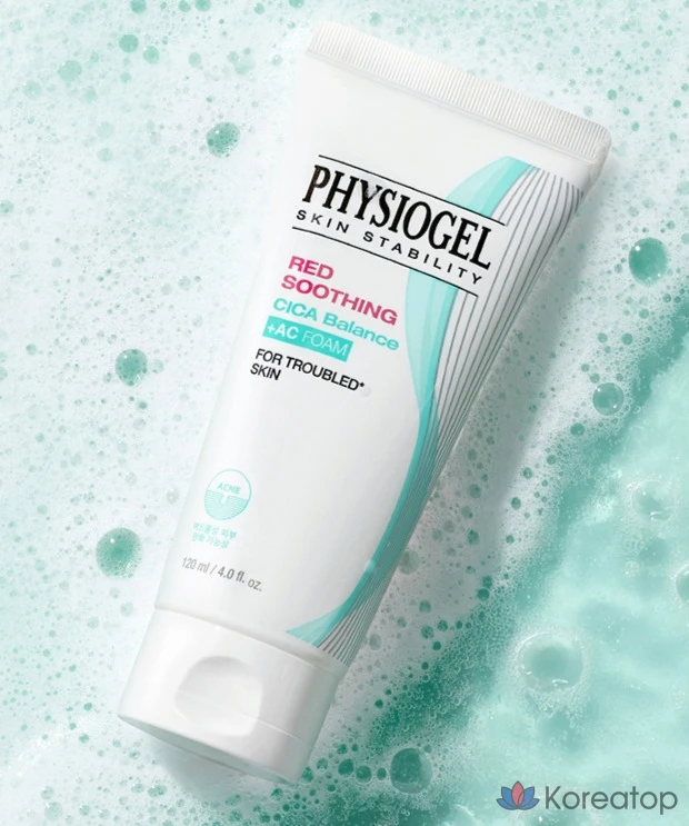 Очищающая пенка для лица PHYSIOGEL Red Soothing Cica Balance AC, 120 мл, 1 шт.