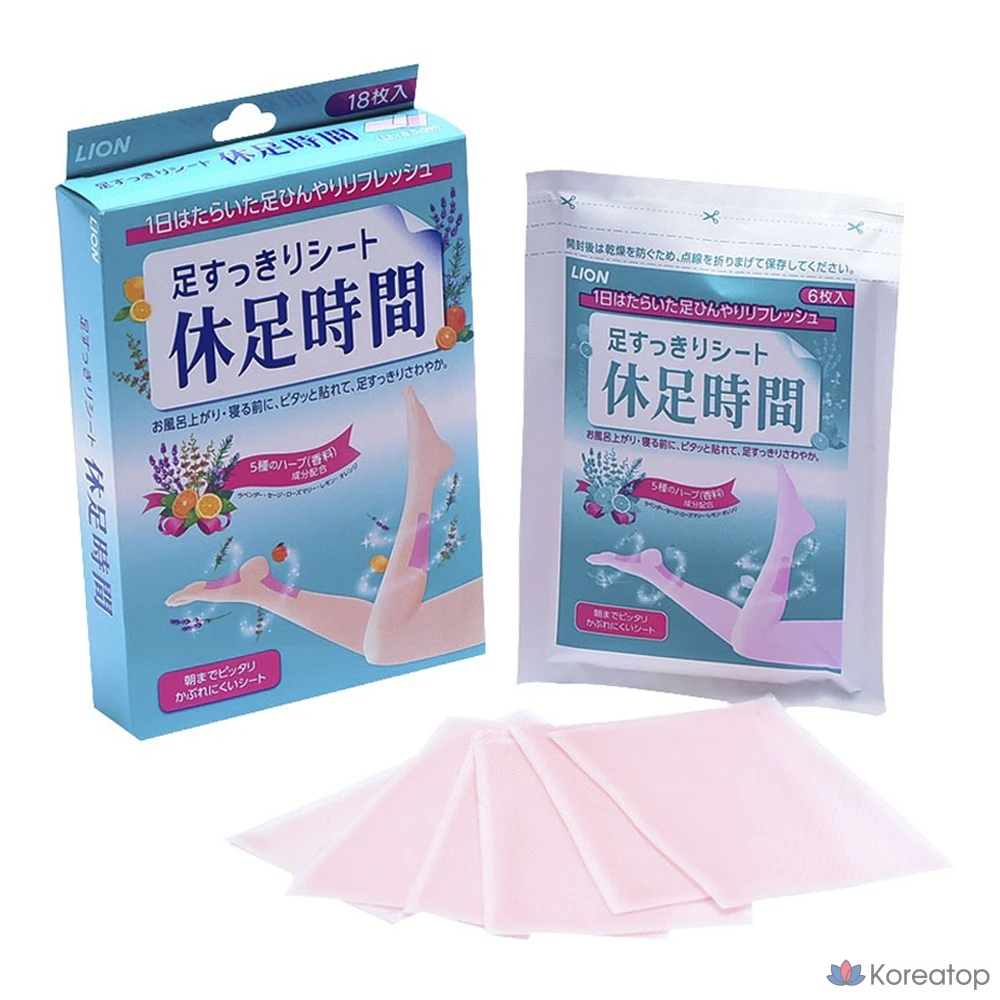 Освежающие салфетки для ног Foot Rest Time, 1 шт., 18 шт.