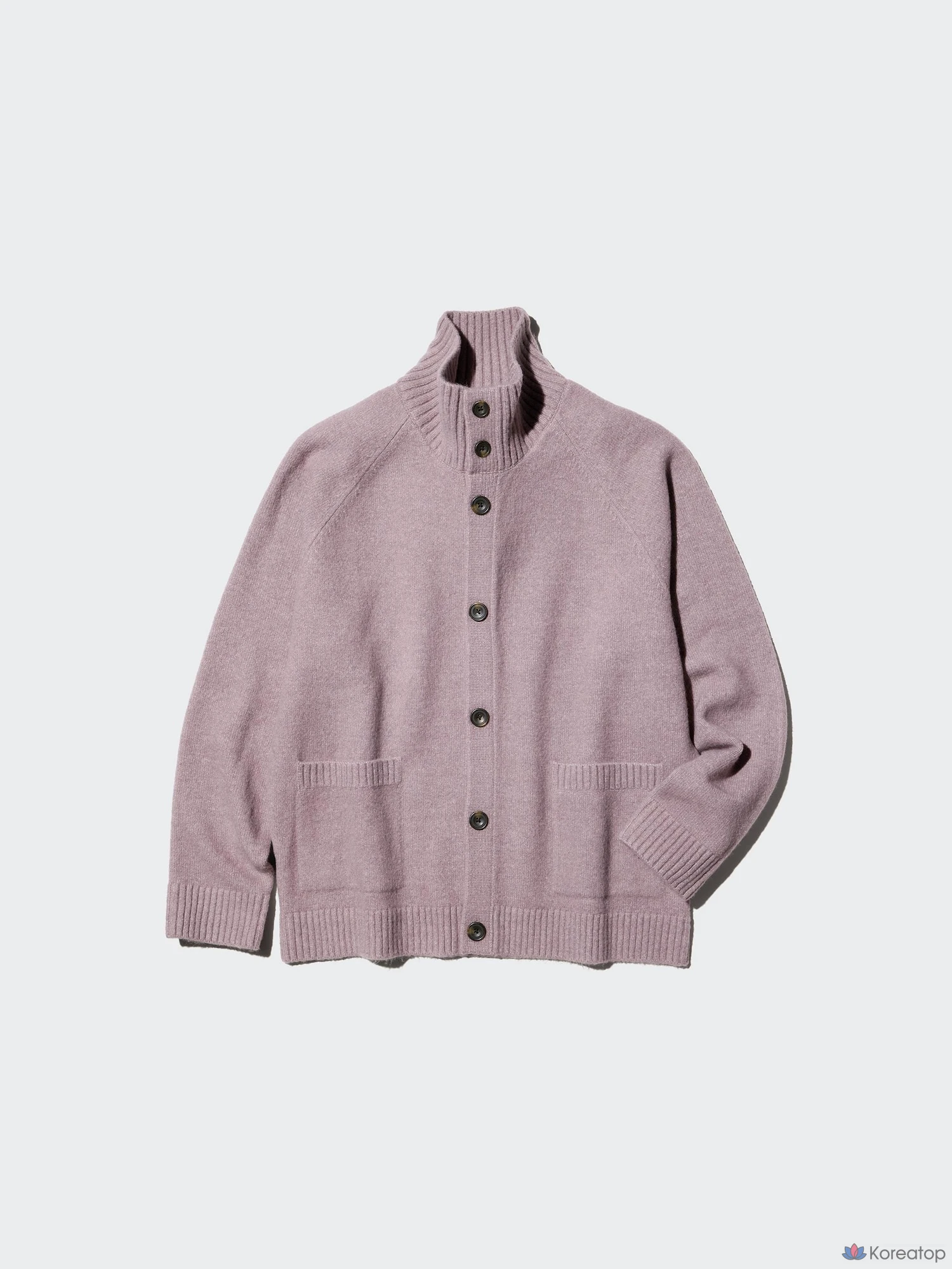 Кардиган Uniqlo Souffle Yarn Stand Collar