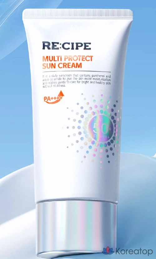 Солнцезащитный крем Re:cipe Multi Protect Sun Cream SPF50+ PA++++, 60 г, 1 шт., фото 3