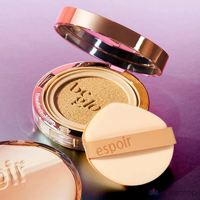 Кушон Espoir Pro Tailor Be Glow Cushion New Class, оттенок Petal, 13 г + 13 г, 1 шт., фото 7