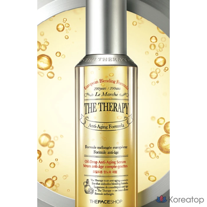 Сыворотка против старения The Face Shop The Therapy Oil Drop, 45 мл, 1 шт.
