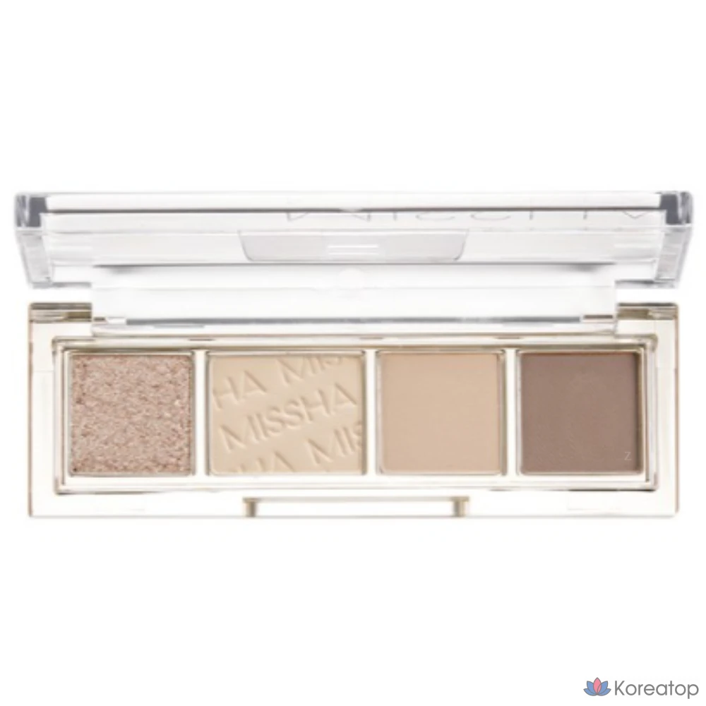 Палетка теней Missha Day Vibe, 3 г, № 1, оттенок Beige Motion, 1 шт.