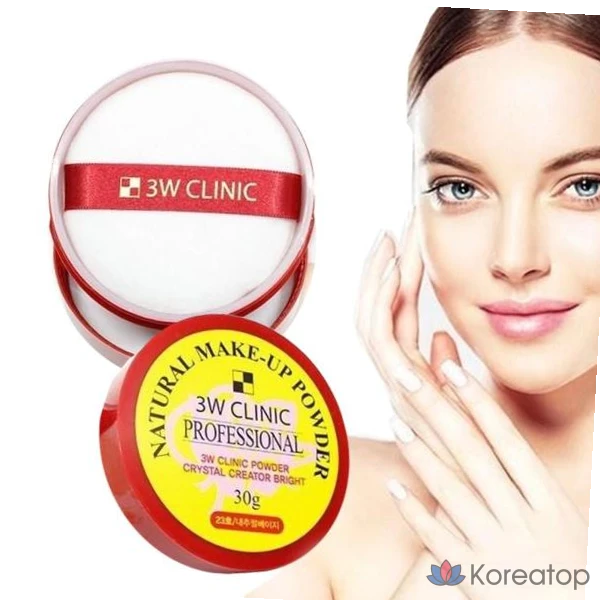 Профессиональная пудра для макияжа 3W Natural, 30 г, бежевый 21 Горизонт, 1 шт