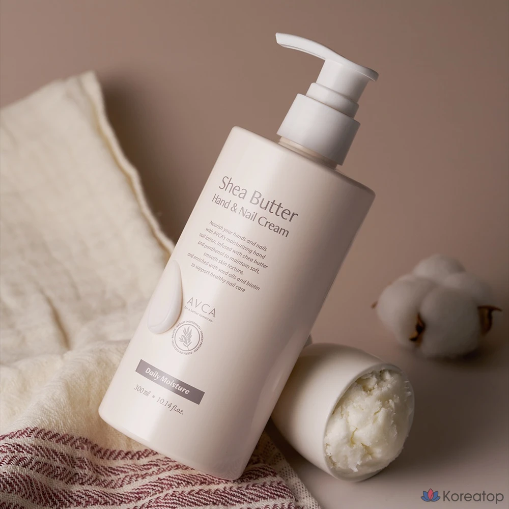Увлажняющий крем для рук и ногтей AVCA с маслом ши, 1 шт., 300 мл