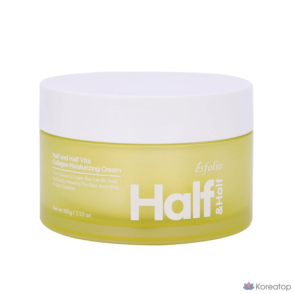 Увлажняющая сыворотка и крем Esfolio Half &amp; Half Vita Collagen, 100 г, 1 шт.