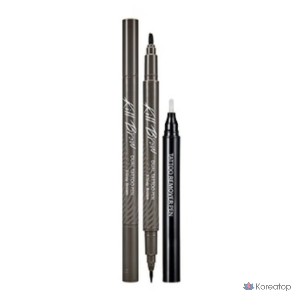 Набор для планирования тамуировок Clio Kill Brow Dual Tattoo Pen Planning Set, 03 Brown (Gray Brown), 1 шт.