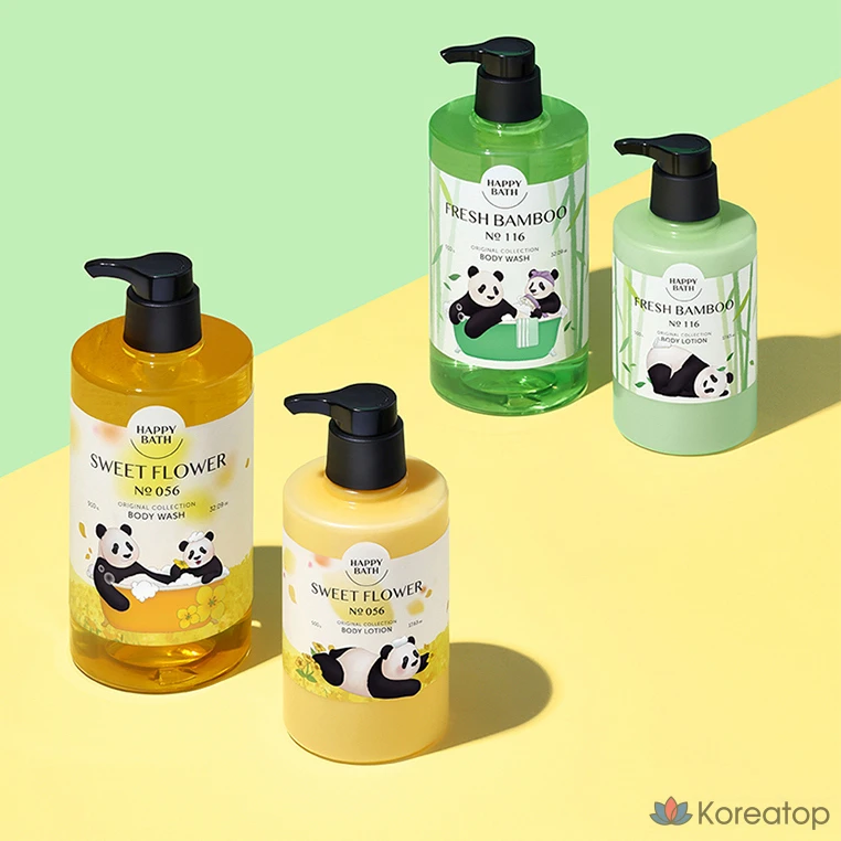 Гель для душа Happy Bath Bao Family Original Collection, аромат свежего бамбука, 910 мл, 1 шт.