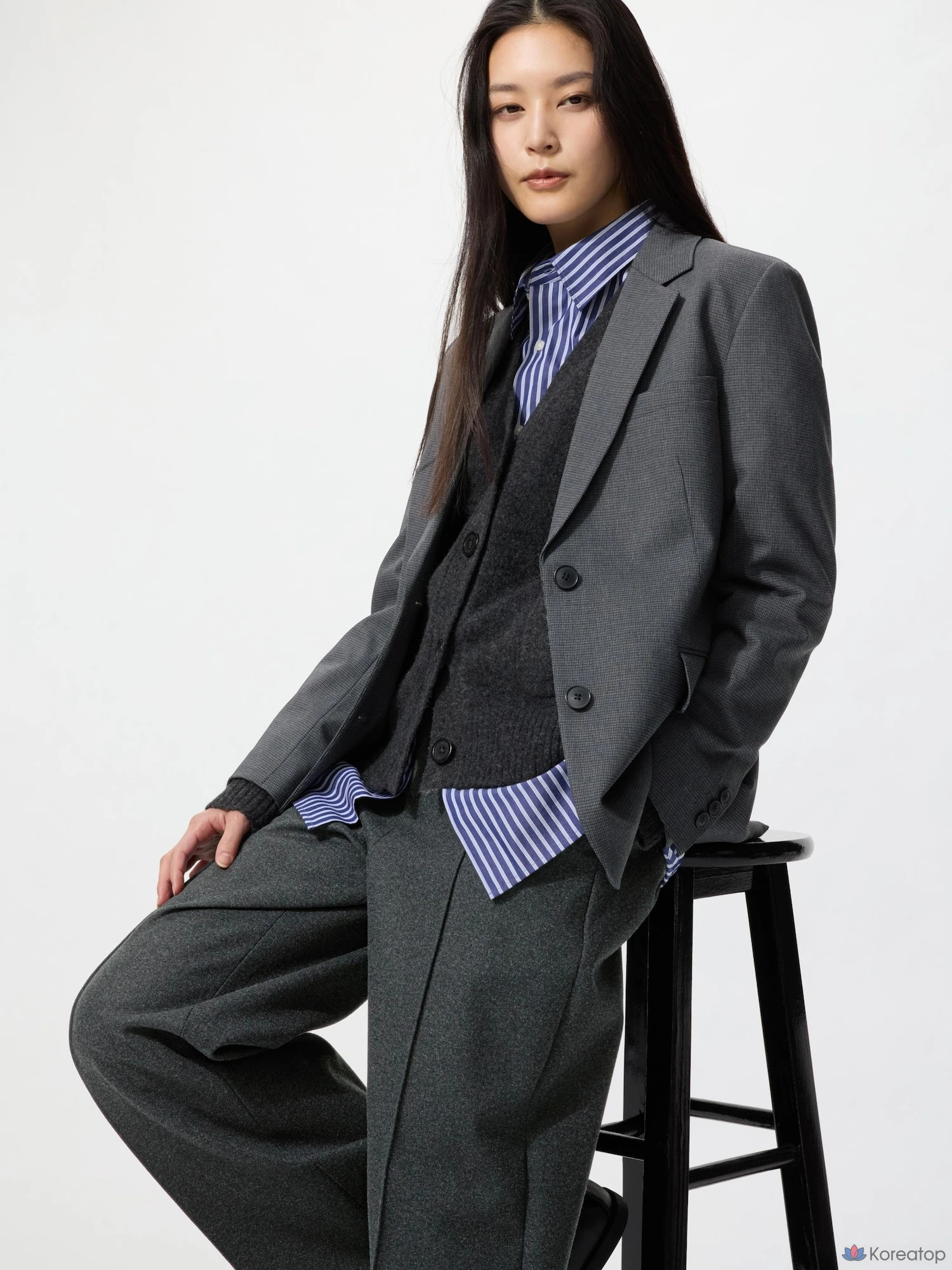 Брюки Uniqlo Brushed Jersey Wide Pants, длина штанины 70-74 см