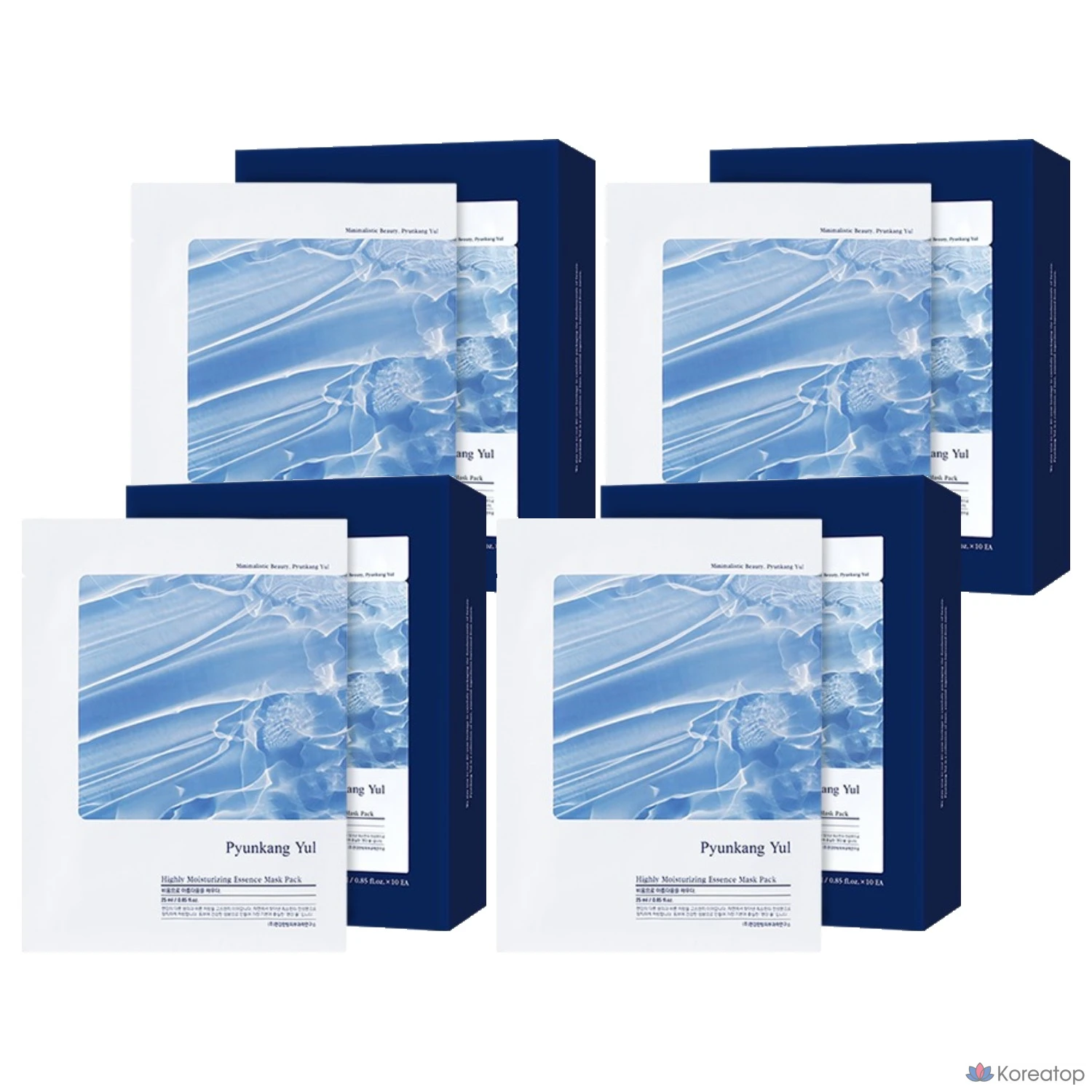 Набор увлажняющих эссенциальных масок Pyungang Yul, 10 штук, 4 упаковки.