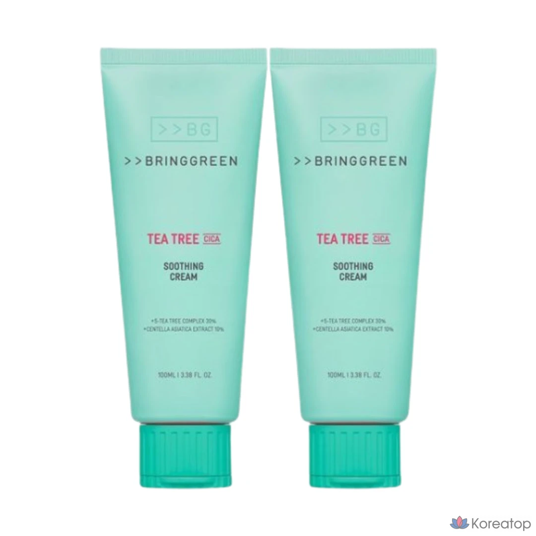 Успокаивающий крем с зеленым чайным деревом и центеллой азиатской, 100 мл, 1 комплект