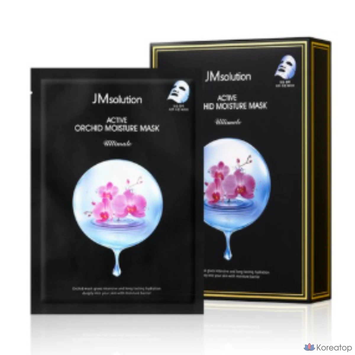 JM Solution Active Orchid Moisture Mask Pack Ultimate, 10 Sheets, 4 упаковки по 10 листов