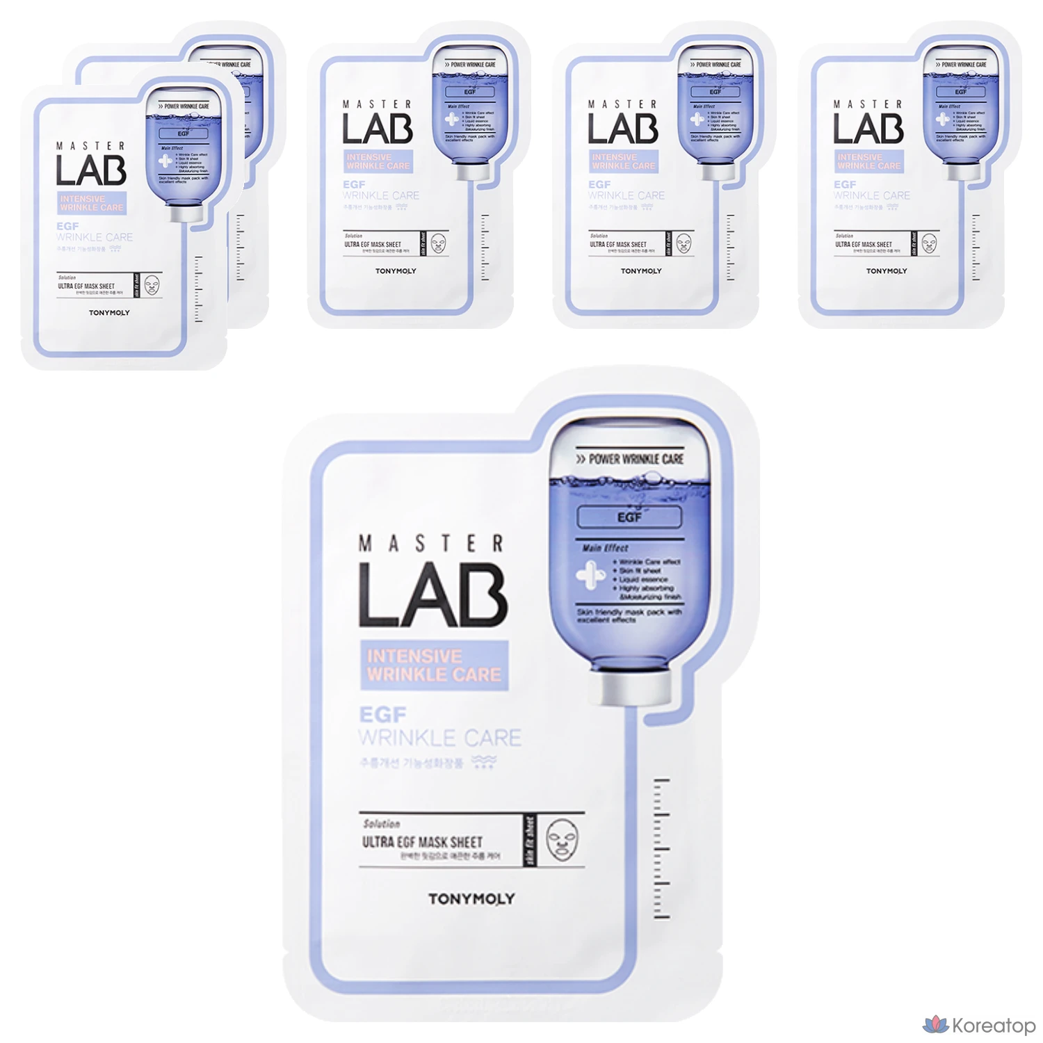 Маска для лица Tony Moly Master Lab Easy F, 19 г, 1 упаковка, 6 штук.