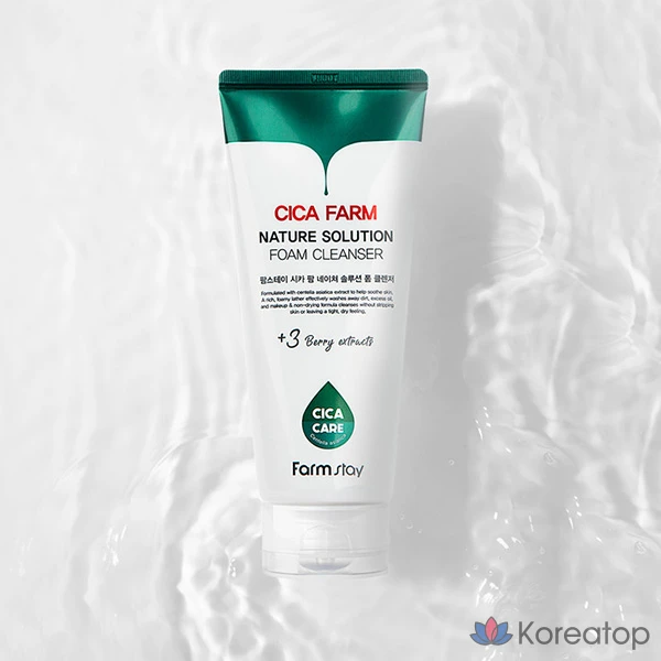 Пенка для умывания FarmStay Cica Farm Nature Solution, 180 мл, 1 шт.