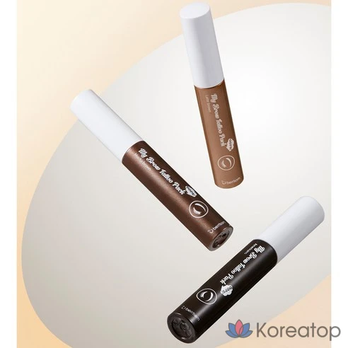 Набор для татуировки бровей Berisom Brow Tattoo Pack Eyebrow, оттенок Мокко-коричневый