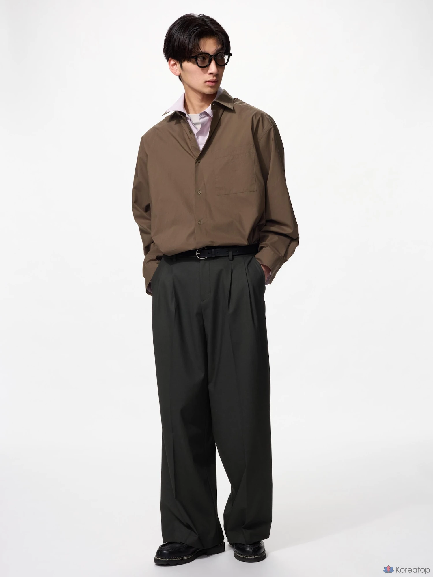 Брюки Uniqlo Smart Wide Straight Pants