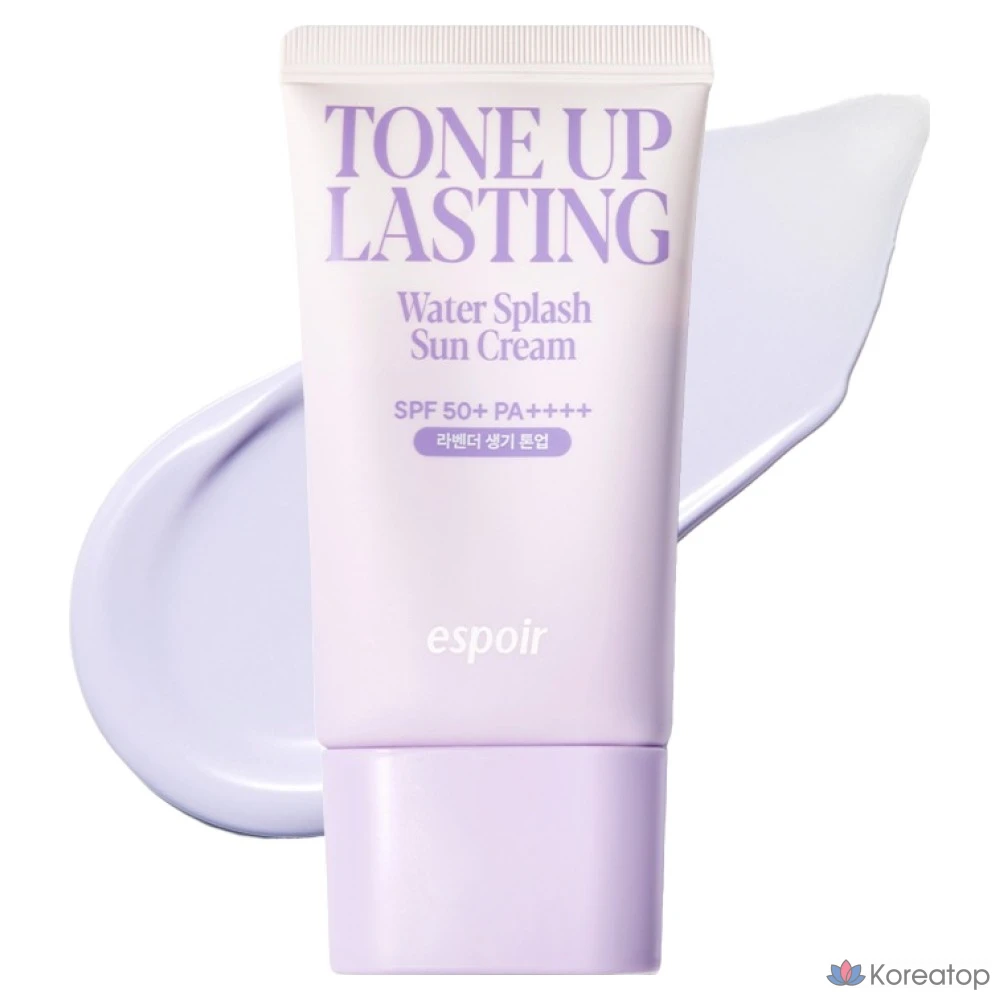 Солнцезащитный крем Espoir Water Splash Tone-Up Lasting Sunscreen SPF50+ PA++++, 50 мл, 1 шт.