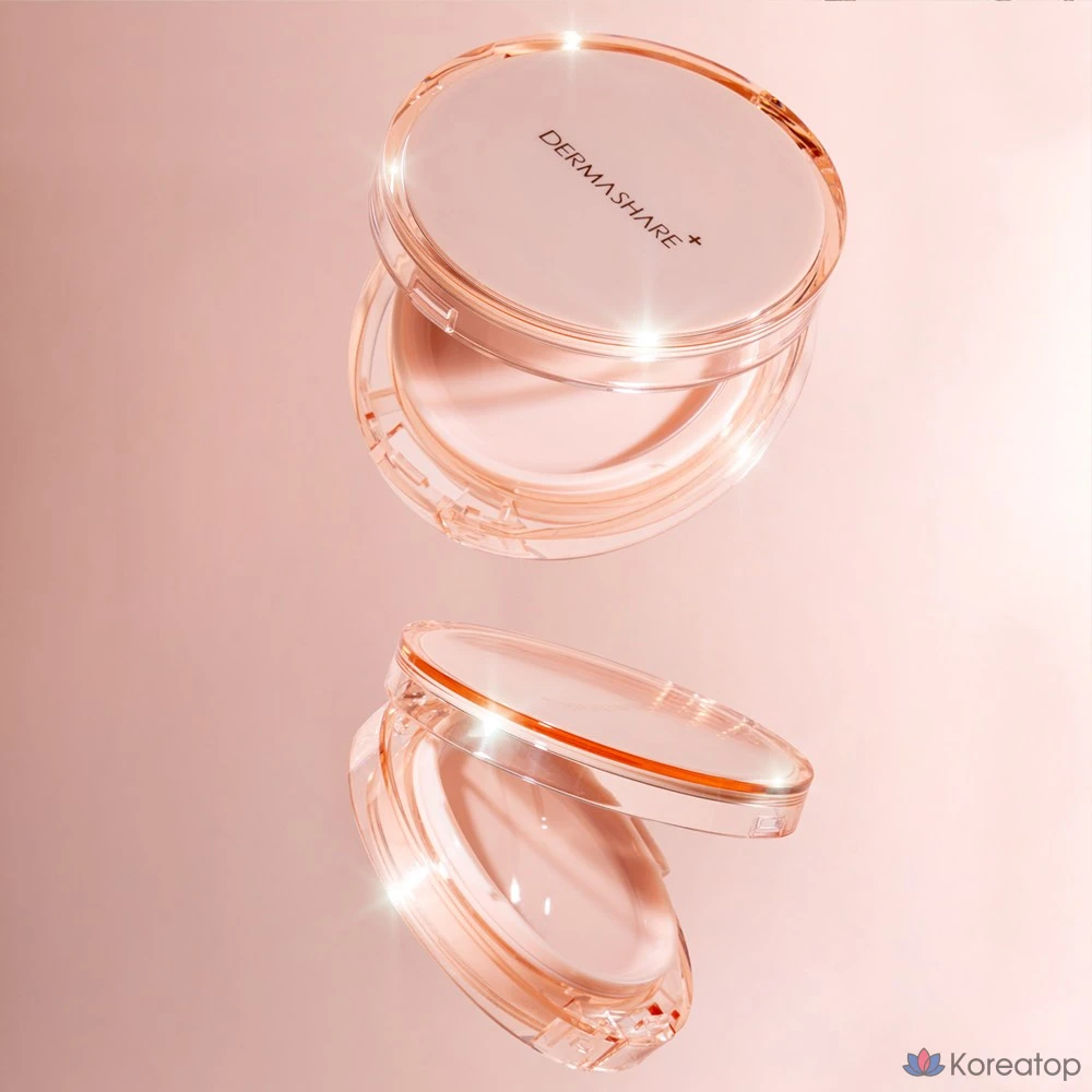 Сменный блок тонального крема Dermashare Vegan Radiant Glow Long-Lasting Air Fixing Cover Cushion Pact, № 23, 1 шт.