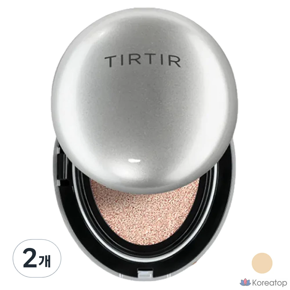 TIRTIR Mini Mask Fit Aura Cushion, 4,5 г, 2 шт., 21N Цвет слоновой кости