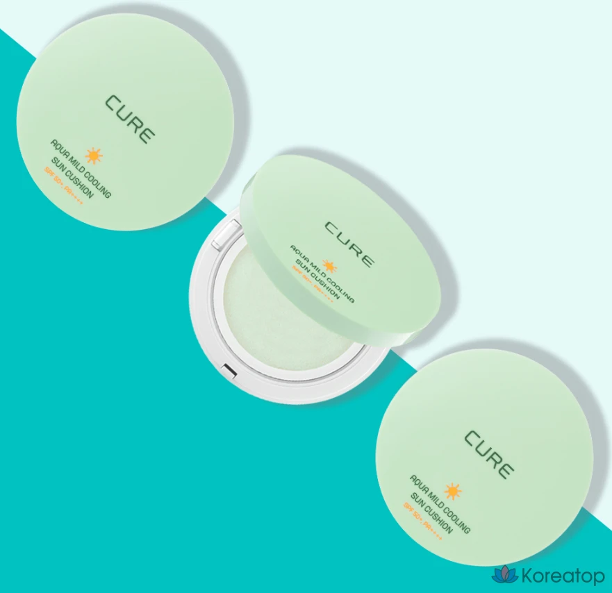 Солнцезащитный крем-кушон KIM JEONG MOON Aloe La Sense Loe Cure Aqua Mild Cooling Sun Cushion SPF50+ PA++++, 25 г, 1 шт.