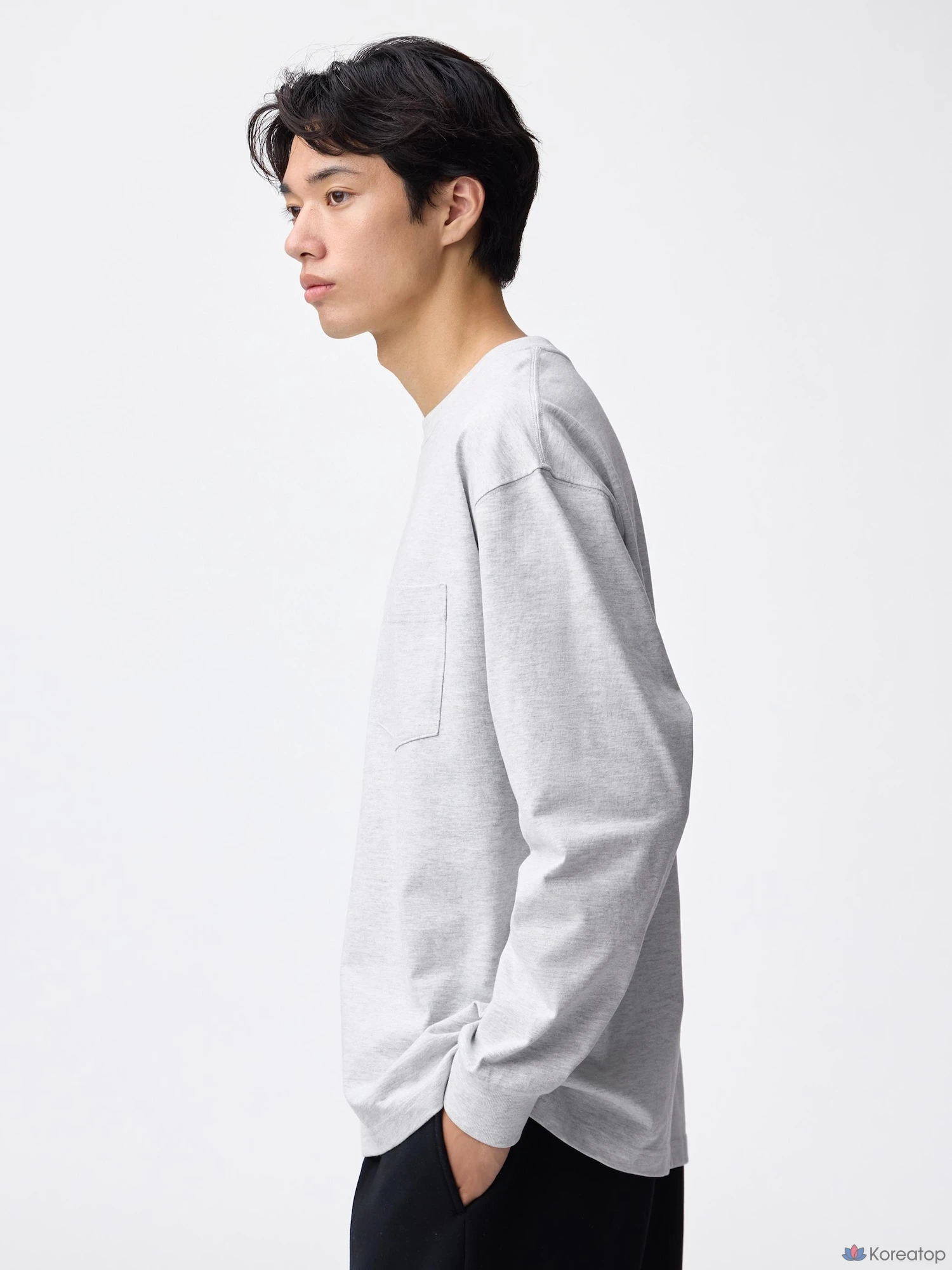 Футболка Uniqlo Heavyweight Crew Neck T-Shirt Long Sleeve