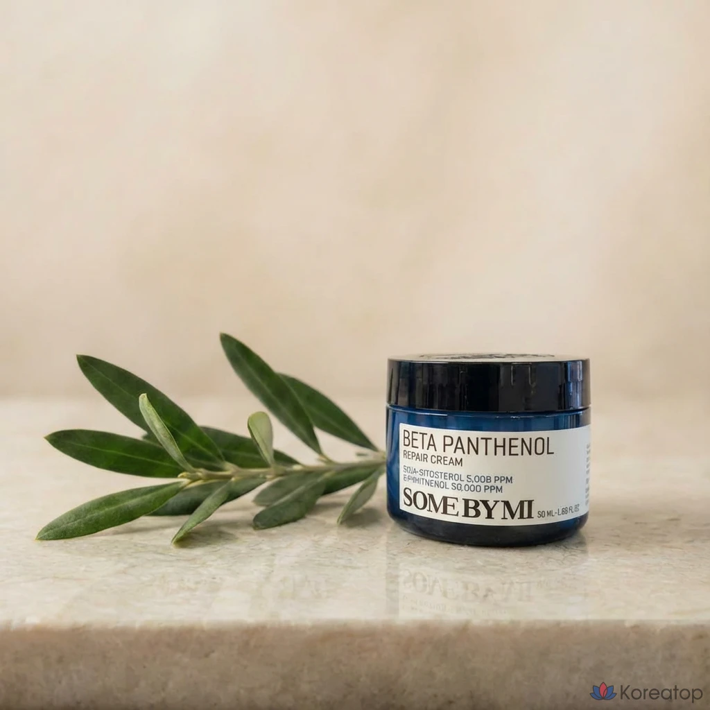 Восстанавливающий крем Some By Mi с бета-пантенолом, успокаивающий, увлажняющий, с высоким содержанием центеллы азиатской, 50 мл, 1 шт.