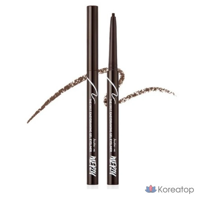 Гелевая подводка для глаз MERZY the First Easy Drawing Gel Eyeliner, 0.14g, EG2 Chestnut, 1 шт.