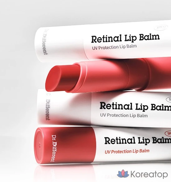 Ретинальный бальзам для губ Dr. Different, тонированный, 4 г, 1 шт.