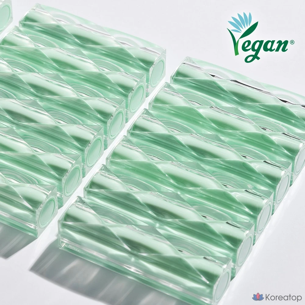 YNM Свежий зеленый веганский бальзам для губ, бесцветный, 1 шт., 4 г