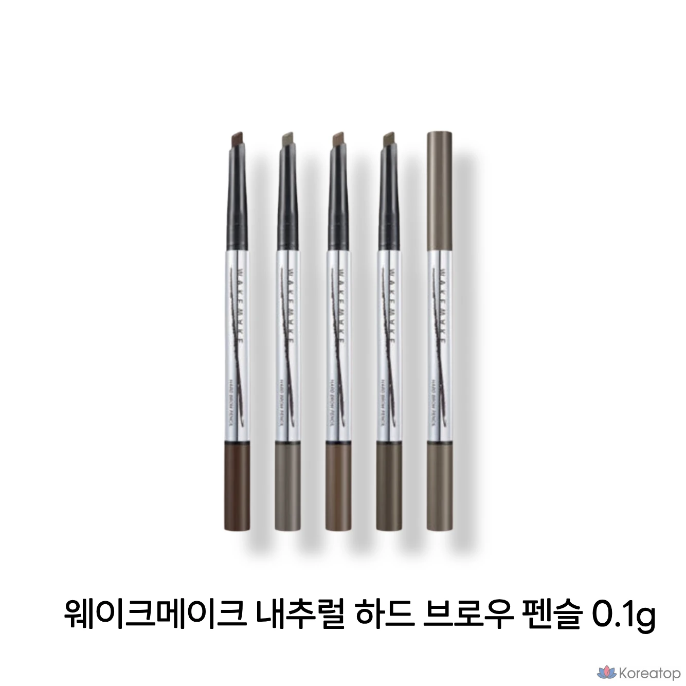 Карандаш для бровей WAKEMAKE Natural Brow Hard Pencil, 0.1g, натуральный коричневый, 1 шт.