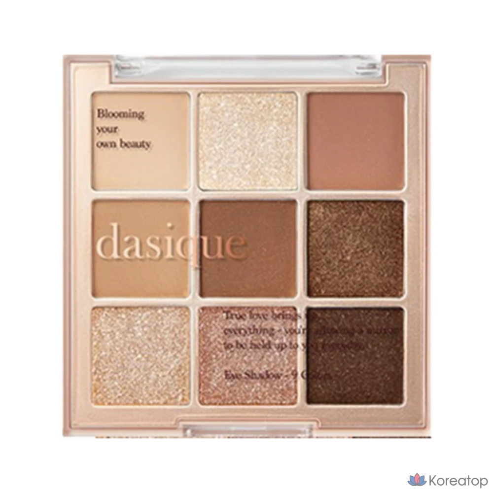 Палетка теней Dasique, 01 Sugar Brownie, 1 шт.