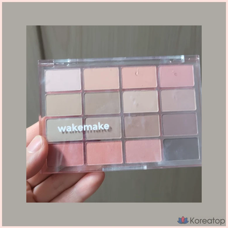Палетка теней для век WAKEMAKE Soft Blurring Eye Palette, 26 оттенков приглушенной розовой гаммы, 1 шт., фото 2