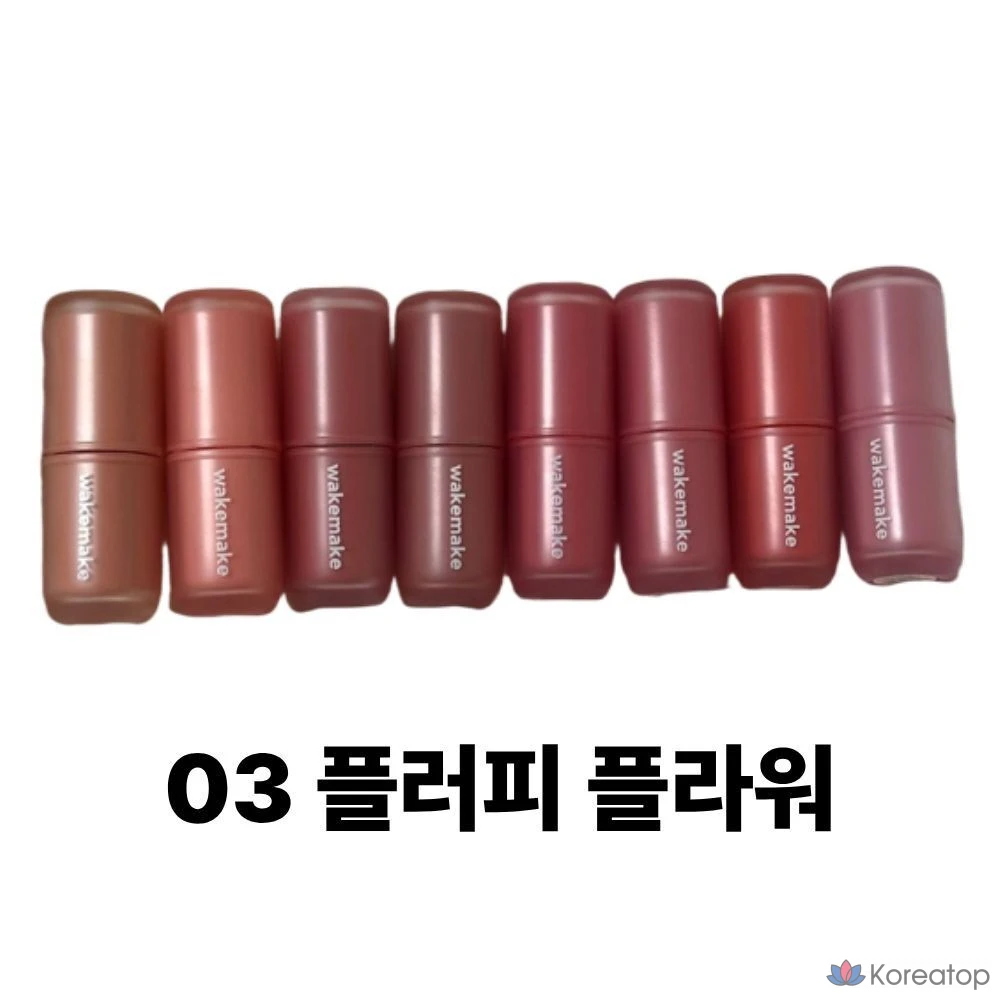 Wakemake Water Blurring Layer Tint 8 Colors Увлажняющий блеск для губ, тонирующий точечный макияж губ, цветная косметика, жидкий тонирующий бальзам для губ, яркий бальзам для губ, помада, 1 шт., 4,6 г, Fluffy Flower No. 3