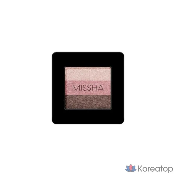 Тени для век Missha Triple Shadow, 2 г, цвет Oriental Pink, 1 шт.