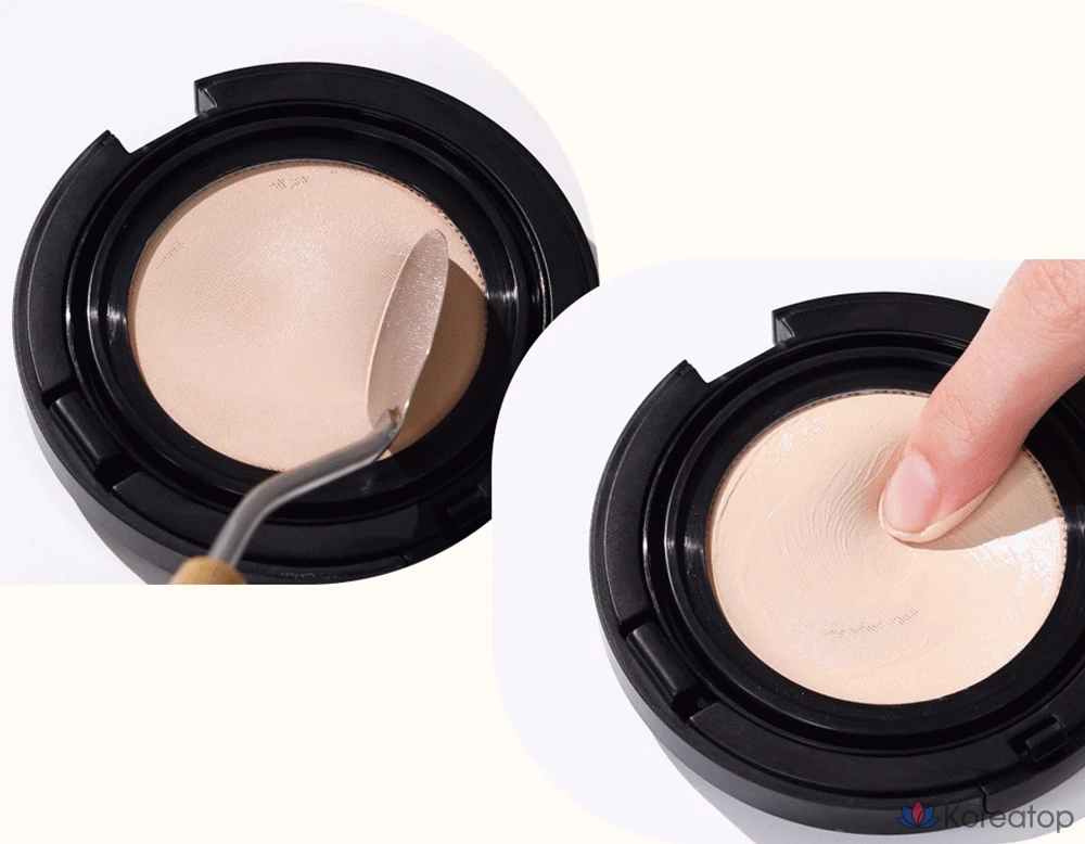 Тональный крем-кушон Sooryehan The Black Tension Fit Mesh Cushion Foundation, 13 г, № 21, 1 шт.
