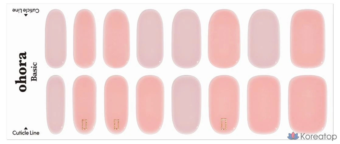 Набор гель-стрипсов для ногтей Ohora Gel Strip Nail 30-piece Set, Lazy Sunday, 30 шт., фото 5