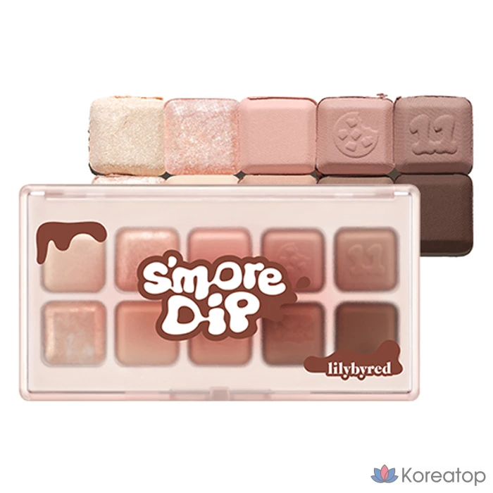 Палетка теней для век Lilybyred Mood Keyboard Eye Palette, оттенок Chocolate Chip S'mores, 1 шт.