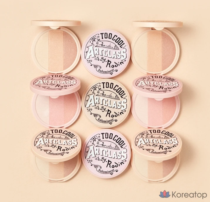 Набор хайлайтеров Too cool for school Art Class от Rodin, 11 г, двусторонняя кисть для контурирования, смешанные оттенки, 1 шт.