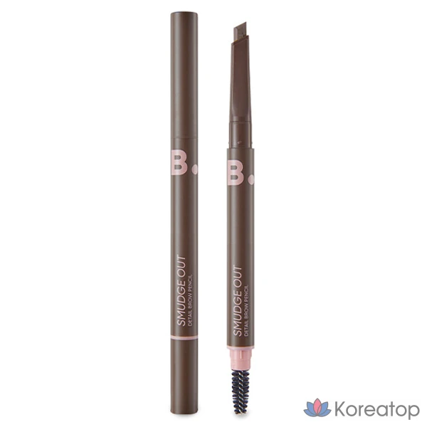 Карандаш для бровей Vanillaco By By Vanilla Smudge Out Detail Brow Pencil, 0.3g, 1 шт., цвет 01 Deep Brown