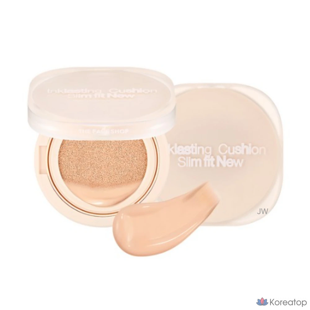 Тональный кушон-крем The Face Shop Ink Lasting Slim Fit New Cushion, 12 г, V203, натуральный цвет, 1 шт.