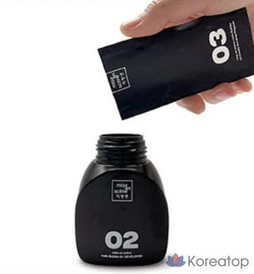 Краска для волос Mise en Scene Hello Bubble, цвет 4B, темно-синий (Whale Deep Blue), 1 шт., фото 3