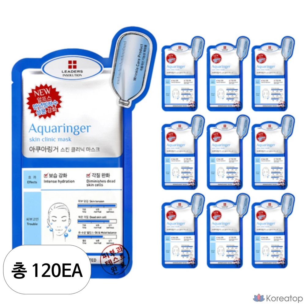 Маска для лица Leaders Aquaringer Skin Clinic, 1 упаковка, 120 штук